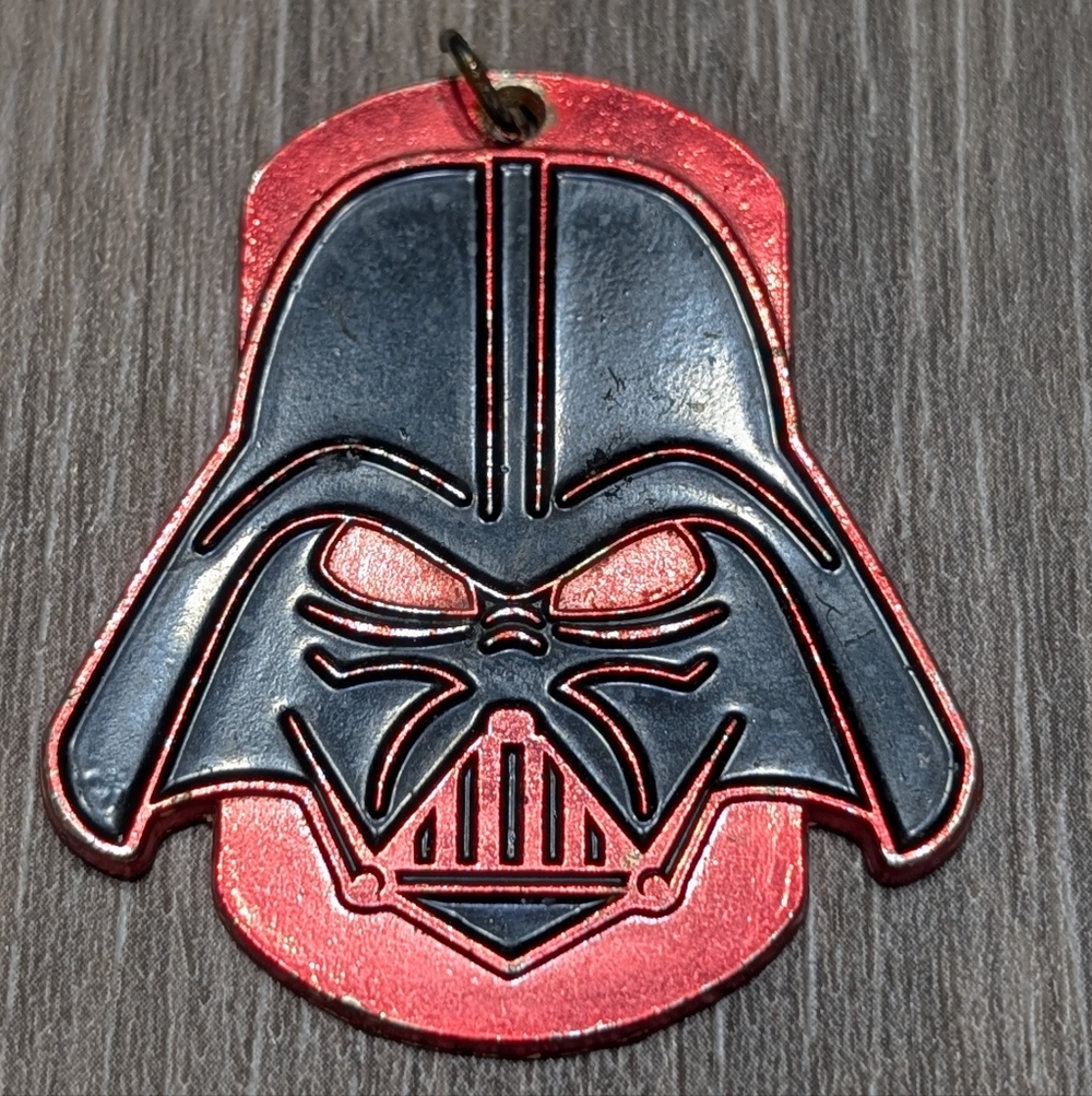 Star Wars Darth Vader Red & Black Metal Pendant